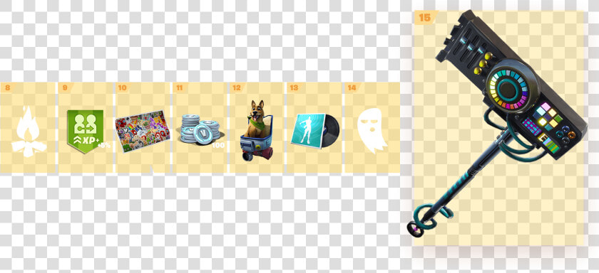 Fortnite Dj Yonder Pickaxe   Season 6 Battle Pass Pickaxes  HD Png DownloadTransparent PNG