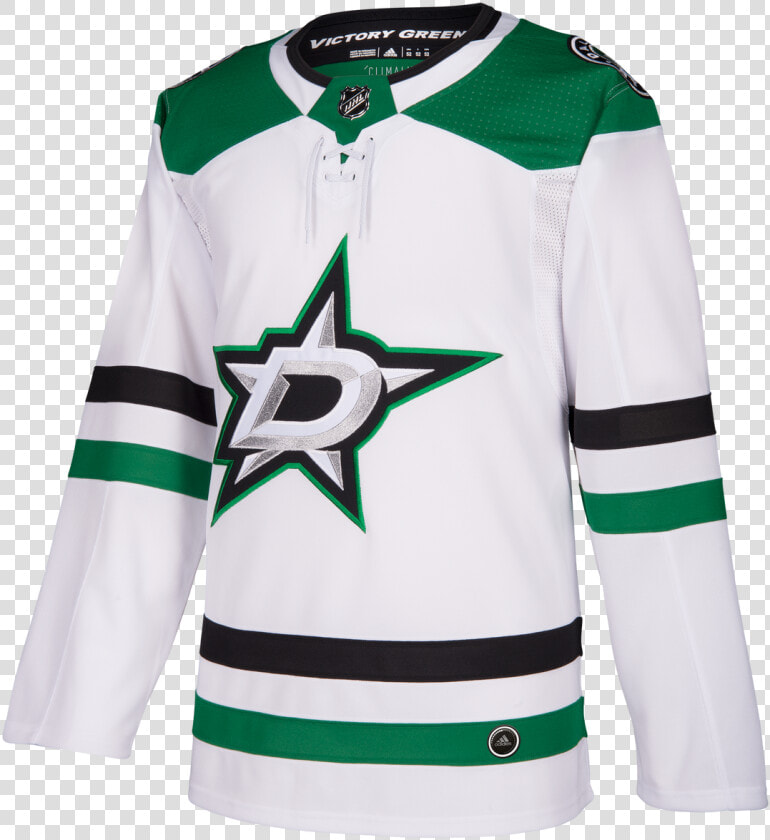Dallas Stars Adidas Authentic Pro White Jersey   Dallas Stars Jersey Adidas  HD Png DownloadTransparent PNG