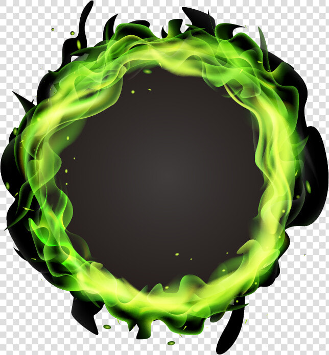 Light Green Flame   Transparent Ring Light Effect Png  Png DownloadTransparent PNG