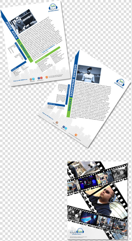 Logo And Bio Sheets Design For Ela Productionz  A Company   Graphic Design  HD Png DownloadTransparent PNG
