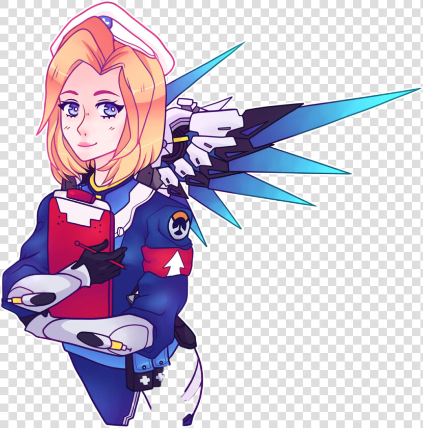 Mercy Angelaziegler Overwatch Combatmedicziegler Freeto   Combat Medic Mercy Fanart  HD Png DownloadTransparent PNG