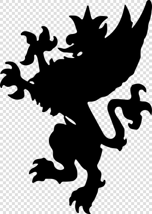 Bird  Creature  Feathers  Fictional  Griffin  Lion   Silhouette Griffin Png  Transparent PngTransparent PNG
