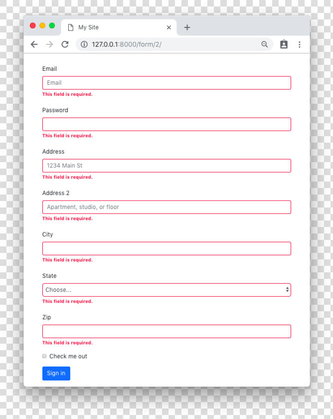 Crispy Django Form Validation State   Django Crispy Forms  HD Png DownloadTransparent PNG