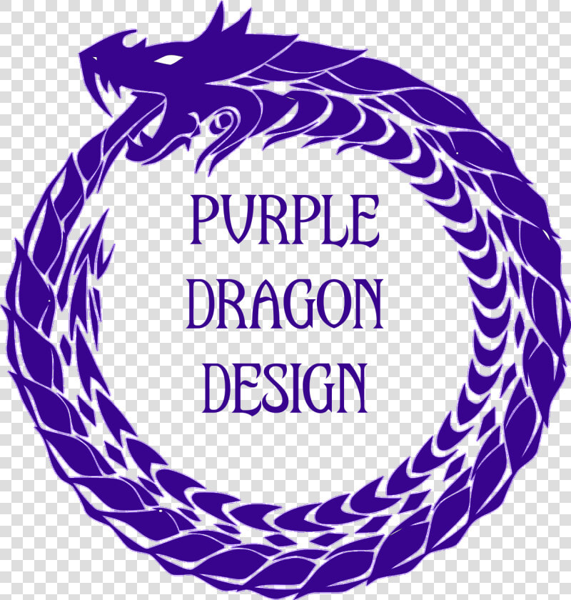 Purple Dragon Design   Transparent Ouroboros Symbol  HD Png DownloadTransparent PNG