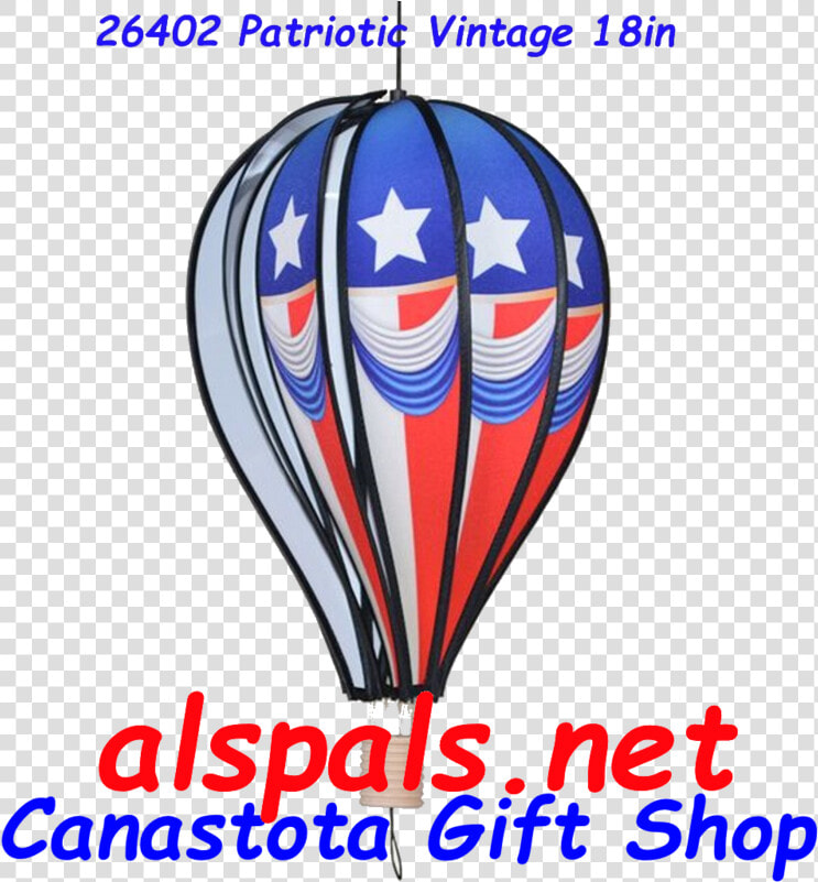  26402 Vintage Patriotic Hot Air Balloon Upc  630104264024   Hot Air Balloon  HD Png DownloadTransparent PNG