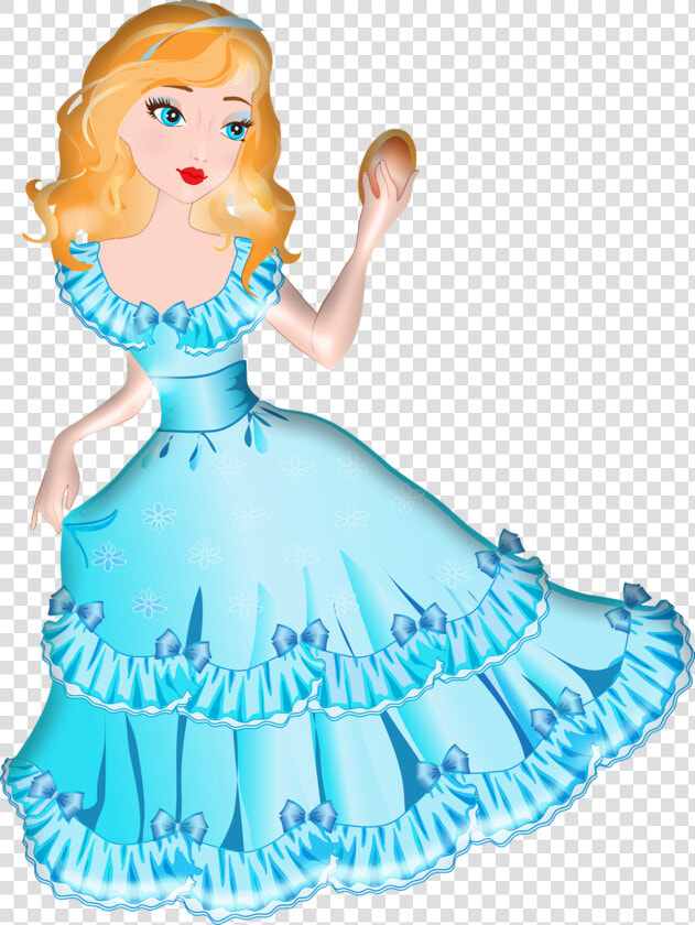 Hanger Clipart Quinceanera Dress   Princess With Blue Dress Clipart  HD Png DownloadTransparent PNG