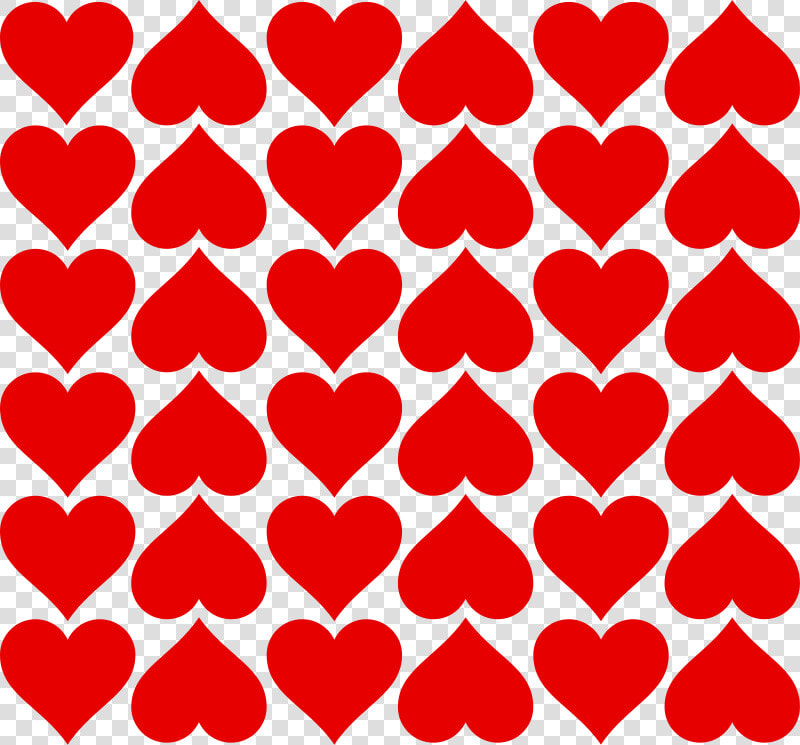 Corazón  El Amor  Patrón  Rojo  San Valentín   Free Vector Hearts  HD Png DownloadTransparent PNG