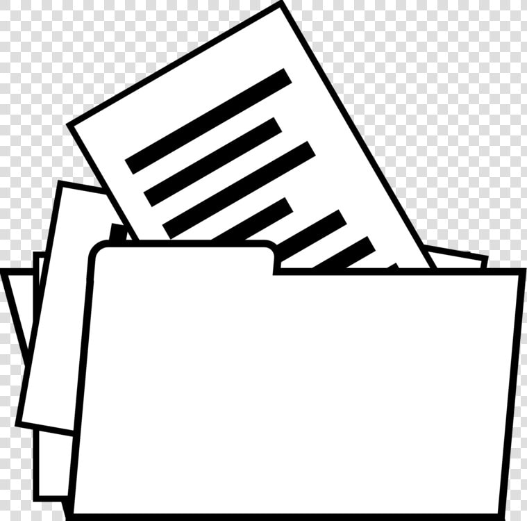 Folder Png Black And White   Folder Black And White  Transparent PngTransparent PNG