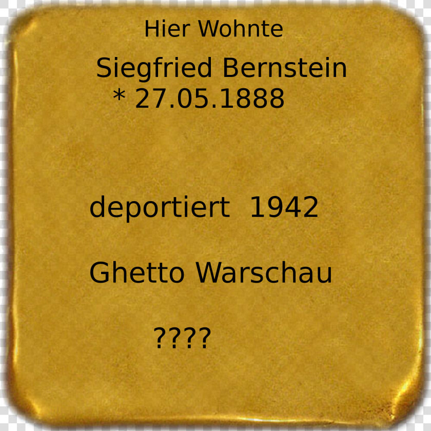 Siegfried Bernstein   Gold  HD Png DownloadTransparent PNG