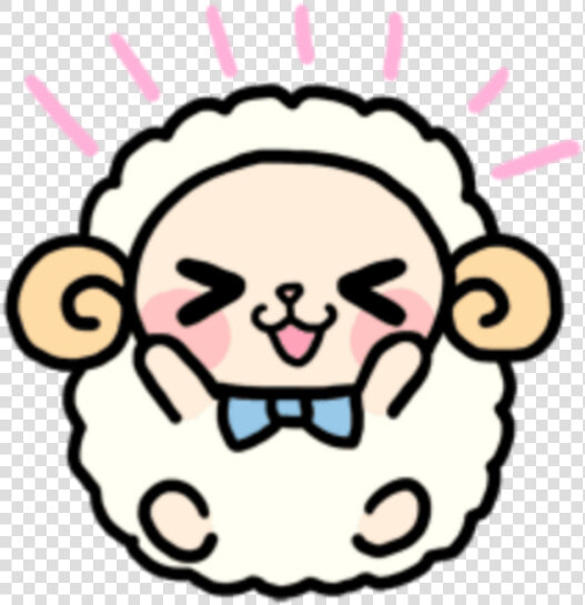  kawaii  cute  oveja  png  lindo   Cute Sheep Whatsapp Sticker  Transparent PngTransparent PNG