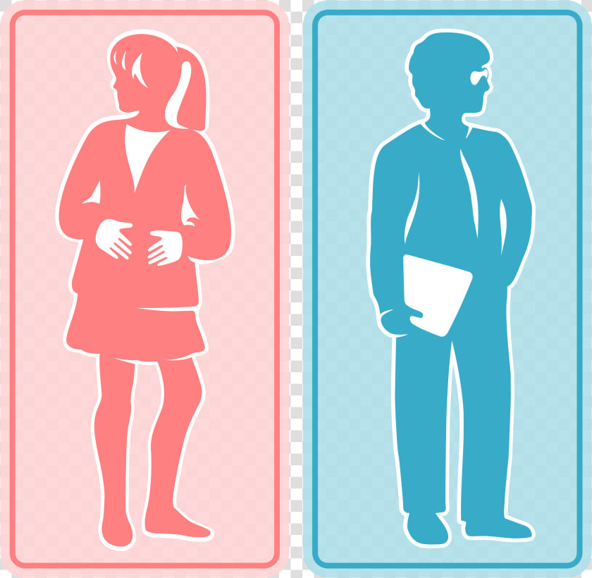 Schoolboy Schoolgirl Sign Clip Arts   Illustration  HD Png DownloadTransparent PNG