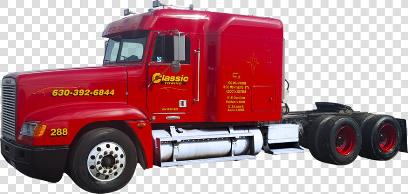 Classic Tractor Towing   Truck  HD Png DownloadTransparent PNG