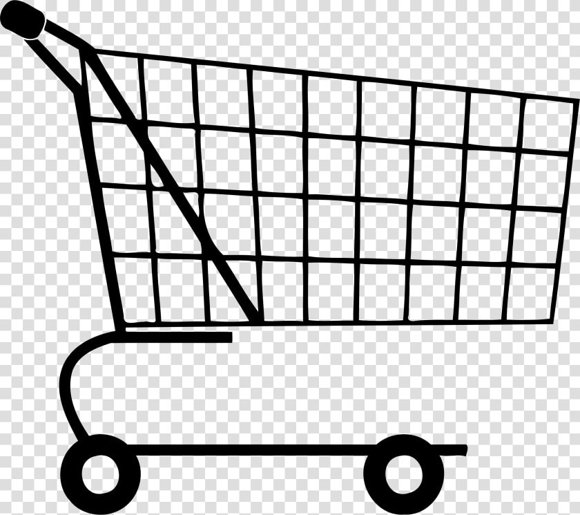 Shopping Cart Clipart Black And White   Shopping Trolley Clipart Black And White  HD Png DownloadTransparent PNG