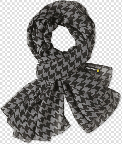 Houndstooth Lightweight Scarf   Scarf  HD Png DownloadTransparent PNG