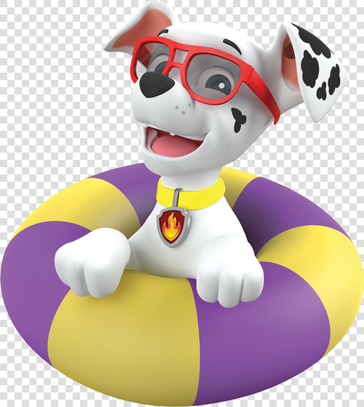 Marshall In A Pool Paw Patrol Clipart Png   Paw Patrol Marshall Summer  Transparent PngTransparent PNG