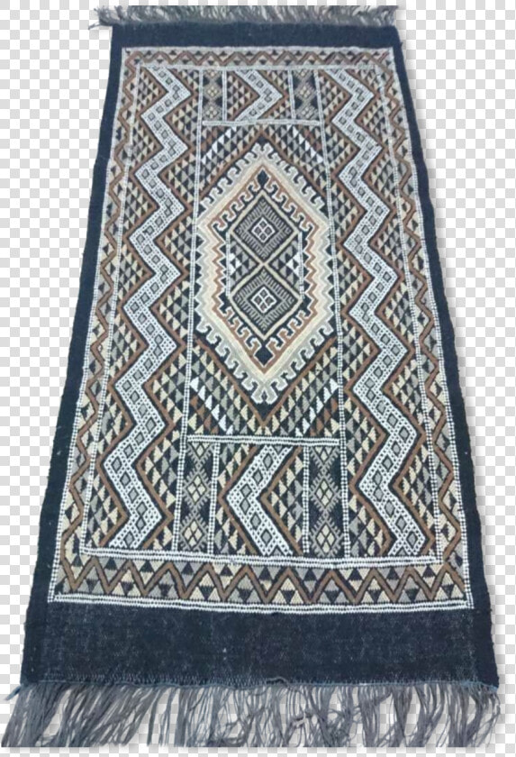 Berber Carpet Handmade In Pure Wool Black 71 X 138   Carpet  HD Png DownloadTransparent PNG