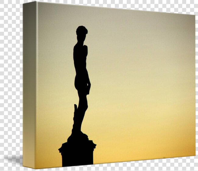 Statue Of David Silhouette By Matthew Mills   Silhouette  HD Png DownloadTransparent PNG