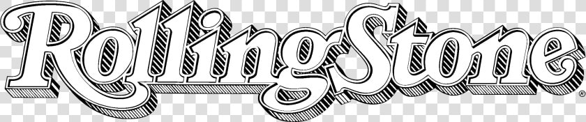 Rolling Stone Logo Black And White   Black Rolling Stone Logo  HD Png DownloadTransparent PNG