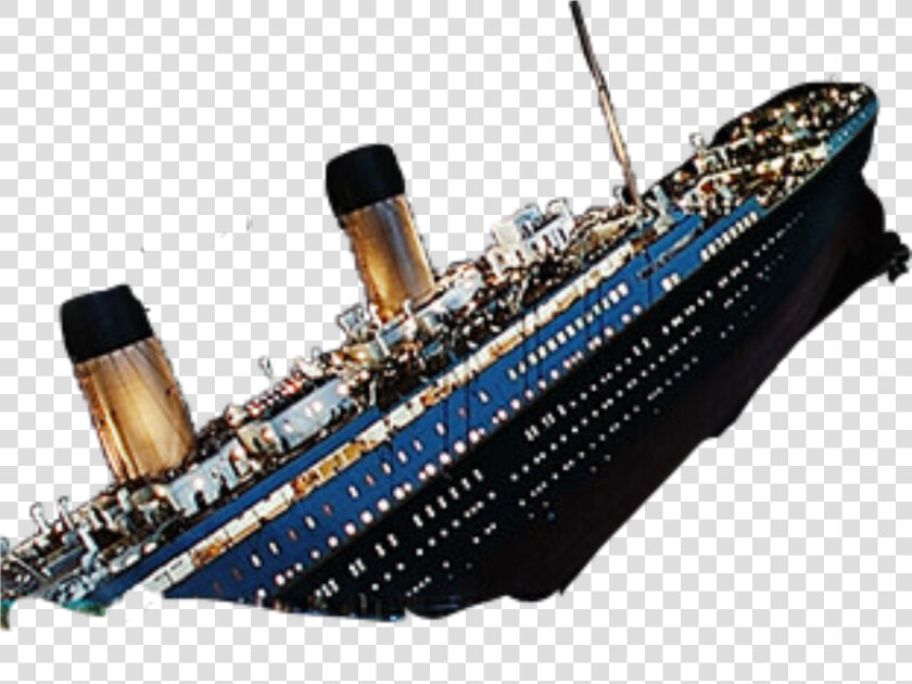  titanic  sinking  freetoedit   Qui Coule Bateau Titanic  HD Png DownloadTransparent PNG
