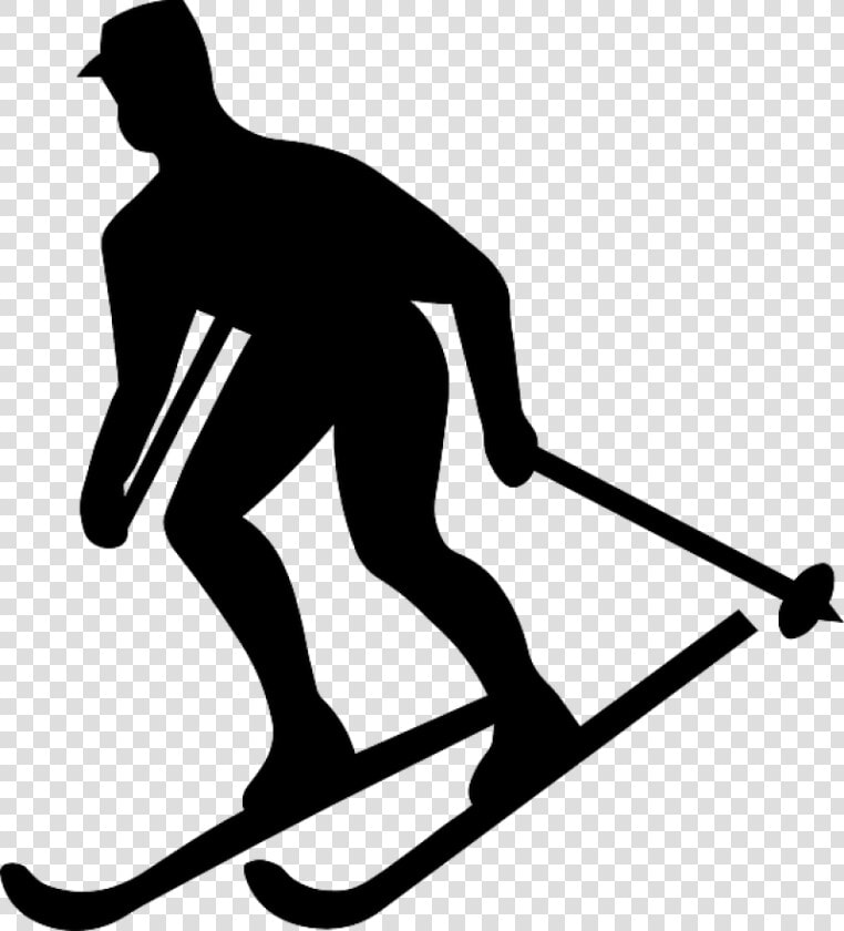 Transparent Kayak Png   Skier Silhouette  Png DownloadTransparent PNG