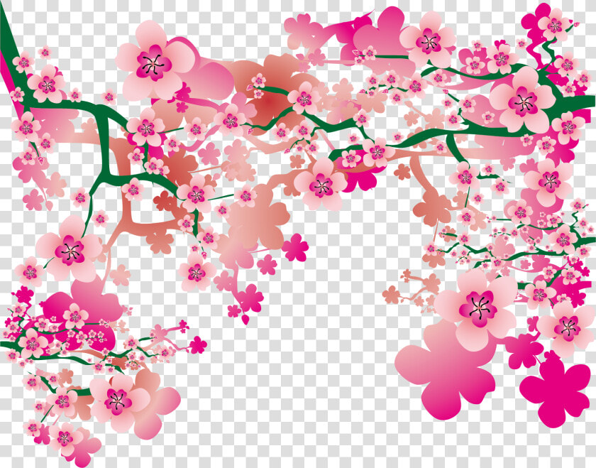 Hand Painted Transprent Png   Hand Painted Cherry Blossoms  Transparent PngTransparent PNG
