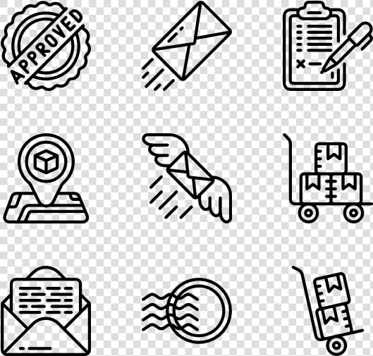 Postal Service   Ball Icon Minimalist Png  Transparent PngTransparent PNG