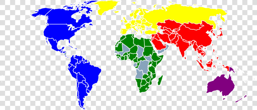 International Badminton Federation Member Nations   Light Gray World Map  HD Png DownloadTransparent PNG