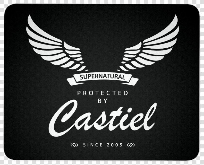 Protected By Castiel Mouse Pad   Castiel Supernatural Shirts  HD Png DownloadTransparent PNG