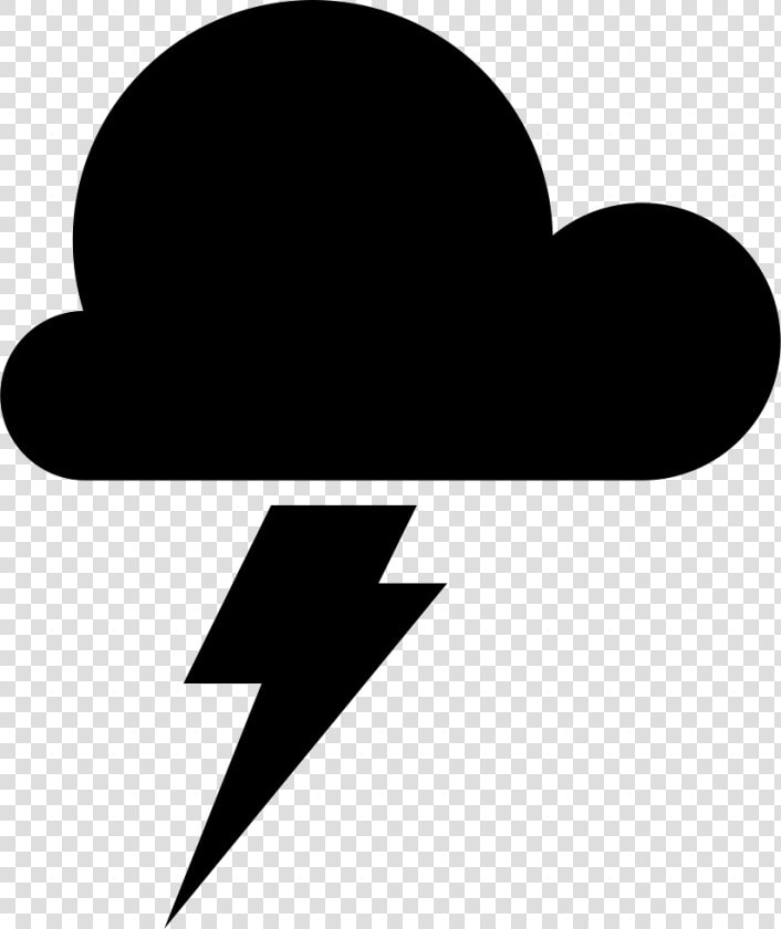 Storm Weather Symbol Of A Dark Cloud With A Lightning   Storm Cloud Icon  HD Png DownloadTransparent PNG