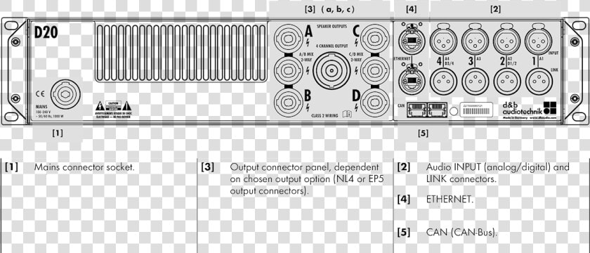 D20 Back Panel Schematic  HD Png DownloadTransparent PNG