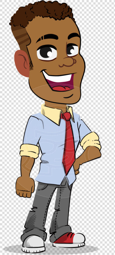 Simple Style Cartoon Of An African american Guy   Cartoon African American Man Png  Transparent PngTransparent PNG