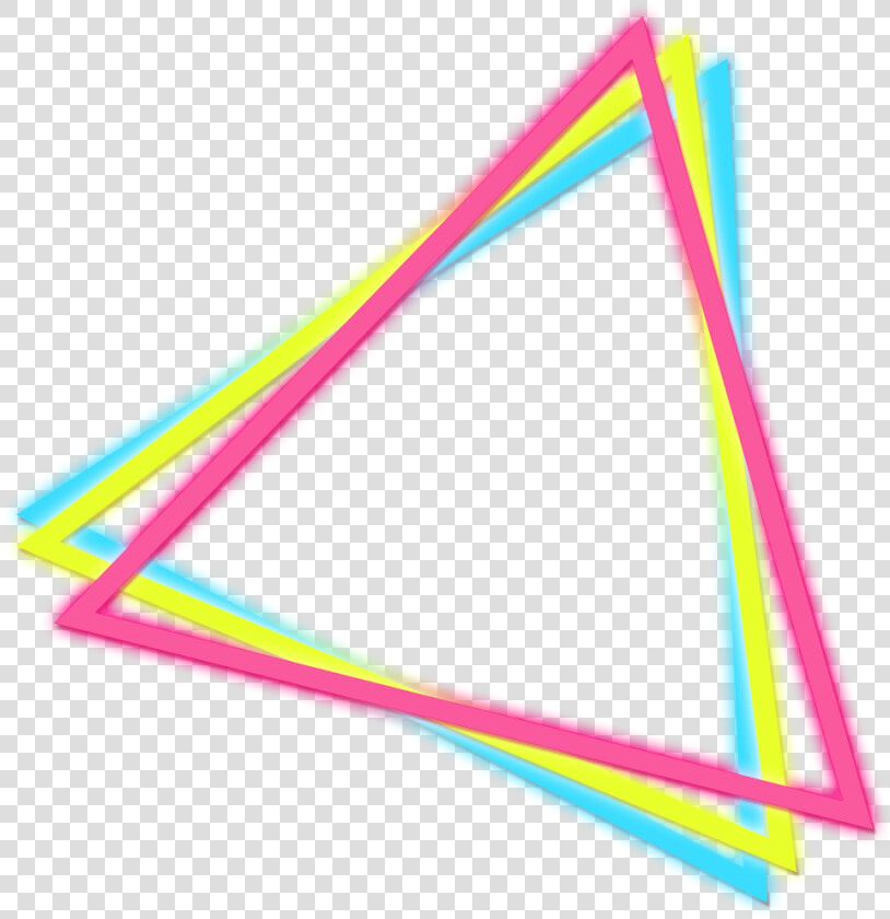  neon  glow  effect  neoneffect  border  triangleart   Triangle  HD Png DownloadTransparent PNG
