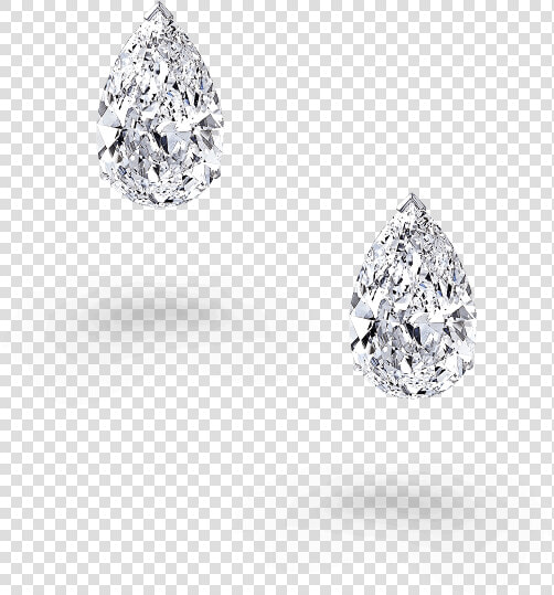 Classic Graff Pear Shape Diamond Stud Earrings   Platinum  HD Png DownloadTransparent PNG