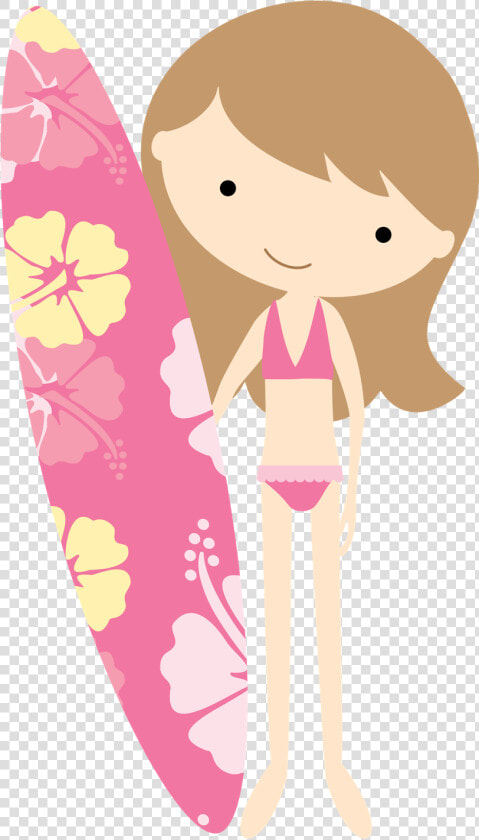 Surfer Clipart Surfer Girl   Luau Party Clip Art  HD Png DownloadTransparent PNG