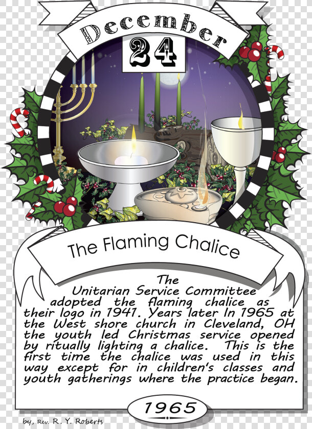 December Twenty fourth  The Flaming Chalice  HD Png DownloadTransparent PNG