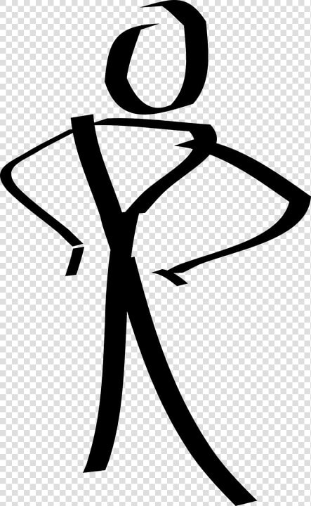 Figure  Person  Stick  Standing  Slim  Fit  Waist   Clip Art Stick Figure Man  HD Png DownloadTransparent PNG