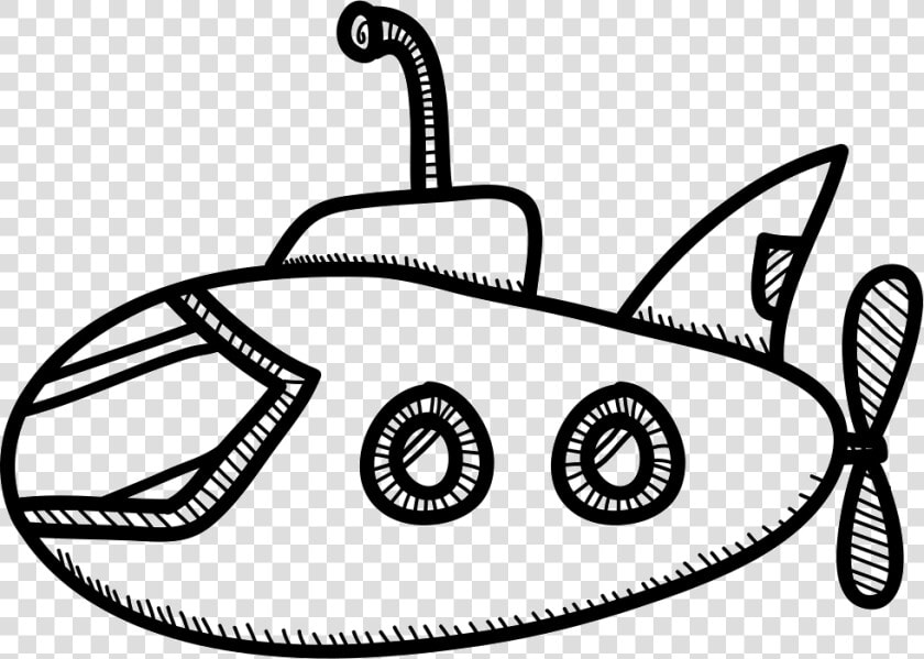 Submarine   Means Of Transport Ship Black And White  HD Png DownloadTransparent PNG