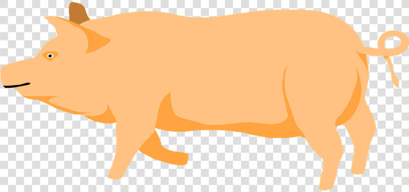 Barn Farm Pig   Pig Walking Clipart  HD Png DownloadTransparent PNG