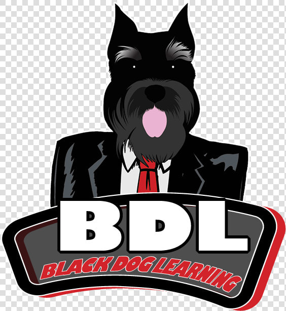 Black Dog Learning Logo  Learning And Multimedia Development   Standard Schnauzer  HD Png DownloadTransparent PNG