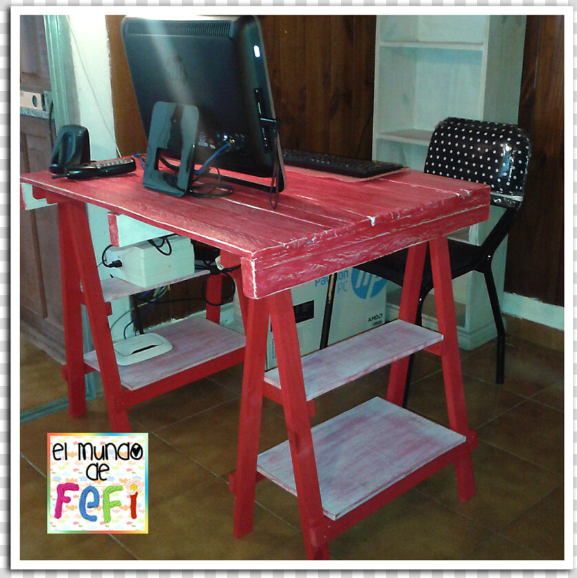 Escritorio Hecho Con Palets   Table  HD Png DownloadTransparent PNG