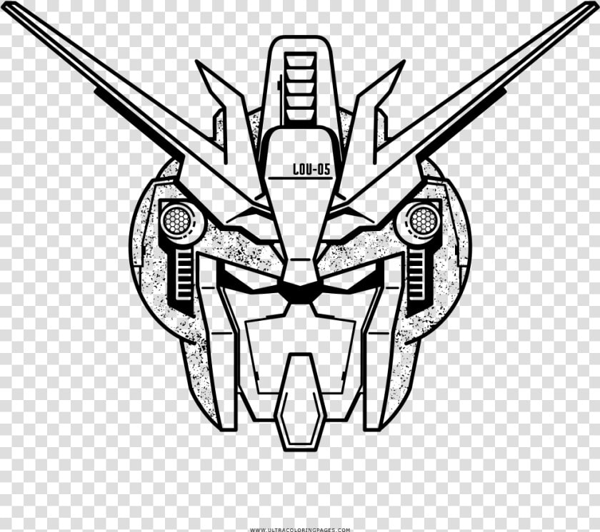 Gundam Coloring Page   Gundam Vẽ  HD Png DownloadTransparent PNG