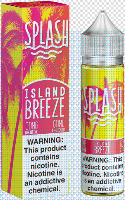 60ml Island Breeze By Splash   Island Breeze Vape Juice  HD Png DownloadTransparent PNG
