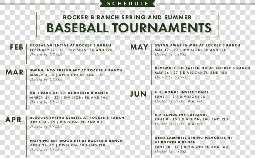 Web Baseball Tournament Schedule  HD Png DownloadTransparent PNG