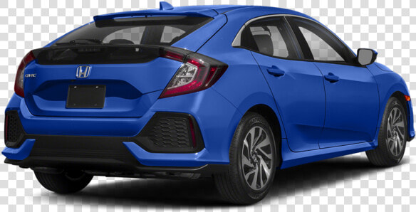 2018 Honda Civic Hatchback Blue Rear   Honda Civic 2018 Lx  HD Png DownloadTransparent PNG