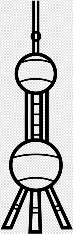 Oriental Pearl Tower Drawing  HD Png DownloadTransparent PNG