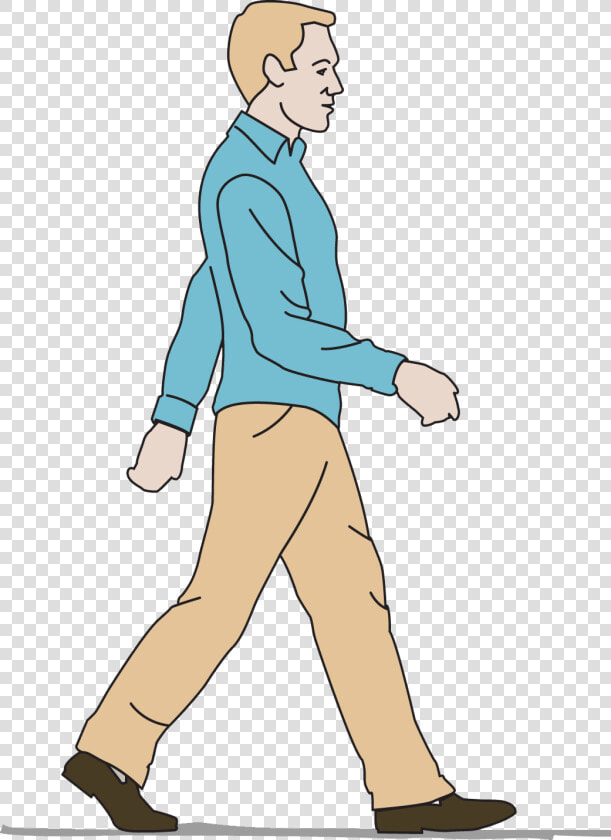 Cartoon Guy Walking Png   Walking Man Cartoon Png  Transparent PngTransparent PNG