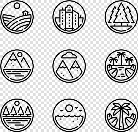 Landscapes   Mountain Icon Vector  HD Png DownloadTransparent PNG