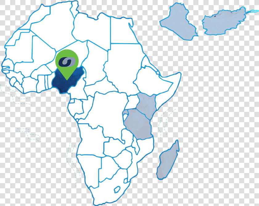 Transparent Nigeria Map Png   Guinea On Africa Map  Png DownloadTransparent PNG