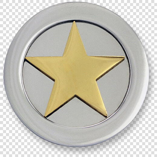 3d Star Stainless Steel Gold Plated   Emblem  HD Png DownloadTransparent PNG