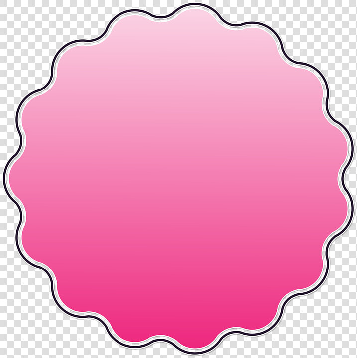 Pink  Girl  Tag  Template  Retro  Scalloped  Stationery  HD Png DownloadTransparent PNG